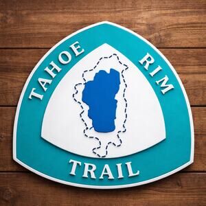 Tahoe Rim Trail Sign Route Marker California Sierra Nevada Pacific Crest